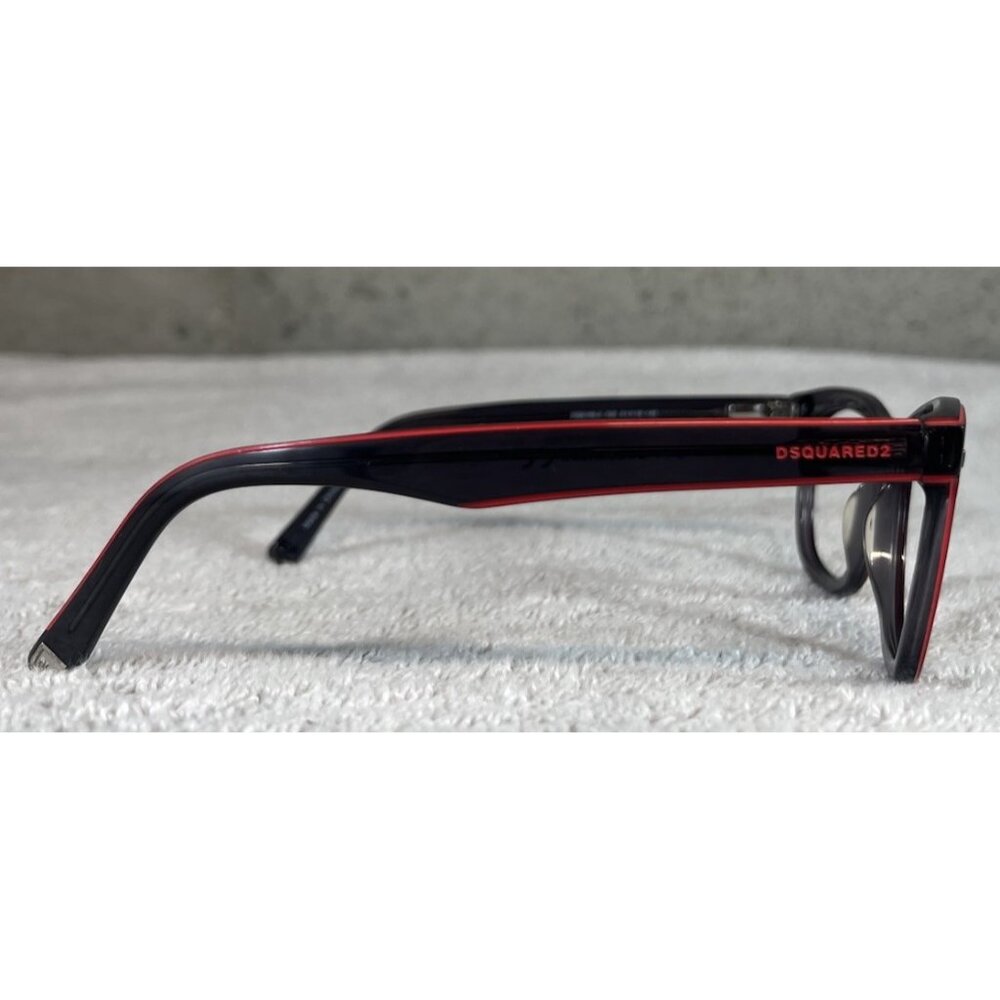 DSQUARED2 DQ5166-3 020 Square Full-Rim Black Red Eyeglasses Frames 51-19-145 - Picture 3 of 8
